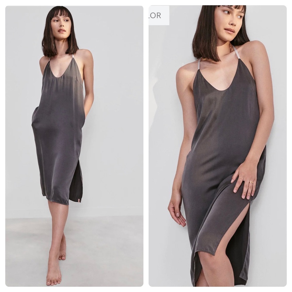 NWOT:lunya Washable Silk Slip Dress size Medium